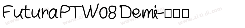 FuturaPTW08 Demi字体转换